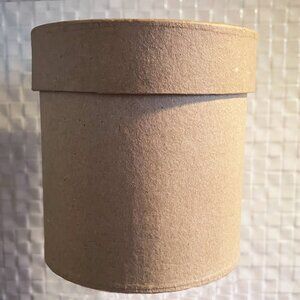 BUNDLE OF 12 PAPER MACHÉ ROUND CONTAINER BOXES WITH LIDS - NEW